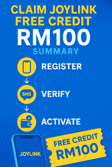 image_tooltip 3 steps to Claim Joylink Free Credit RM100