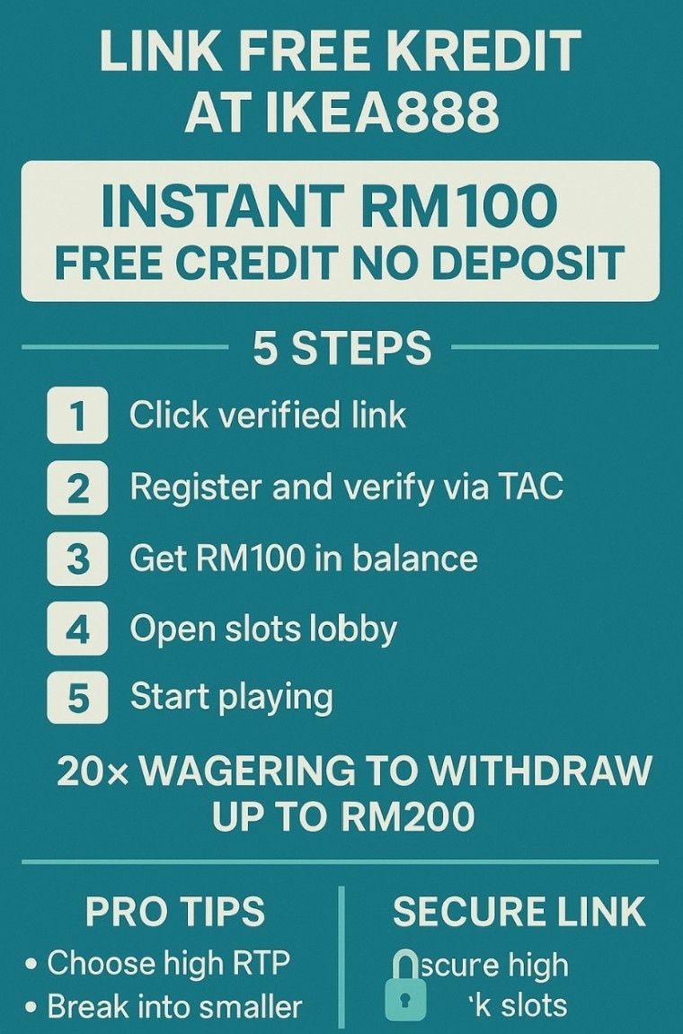 Steps to get Link Free Kredit at Ikea888